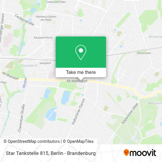 Star Tankstelle 815 map