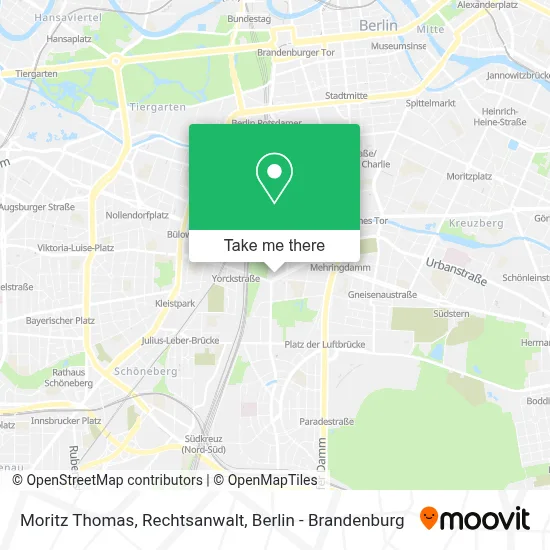 Moritz Thomas, Rechtsanwalt map