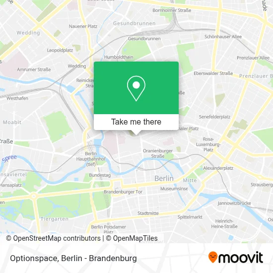 Optionspace map