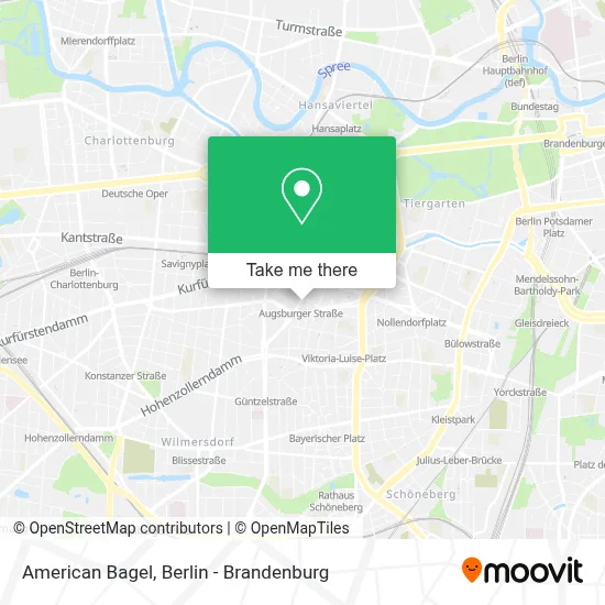 American Bagel map