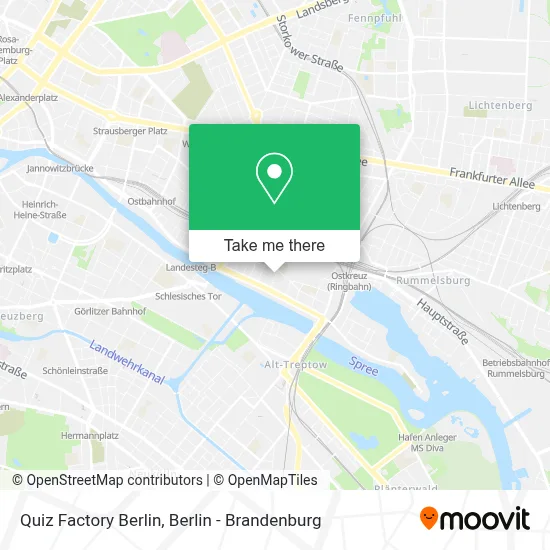 Quiz Factory Berlin map