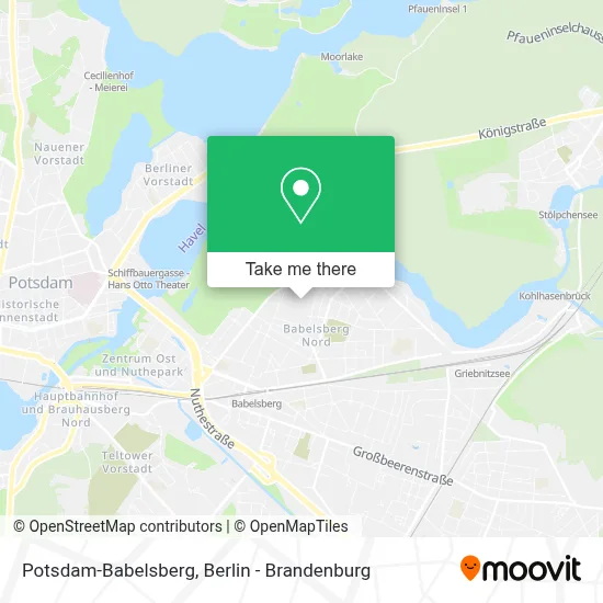 Potsdam-Babelsberg map
