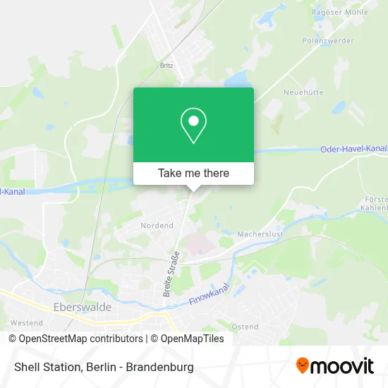 Shell Station map