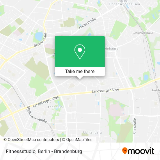 Fitnessstudio map