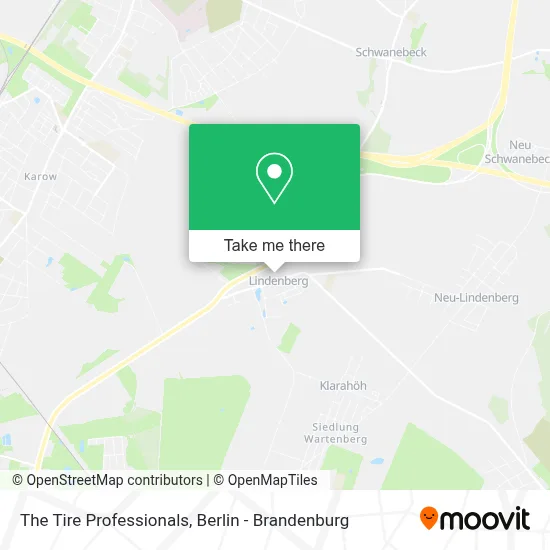 The Tire Professionals map