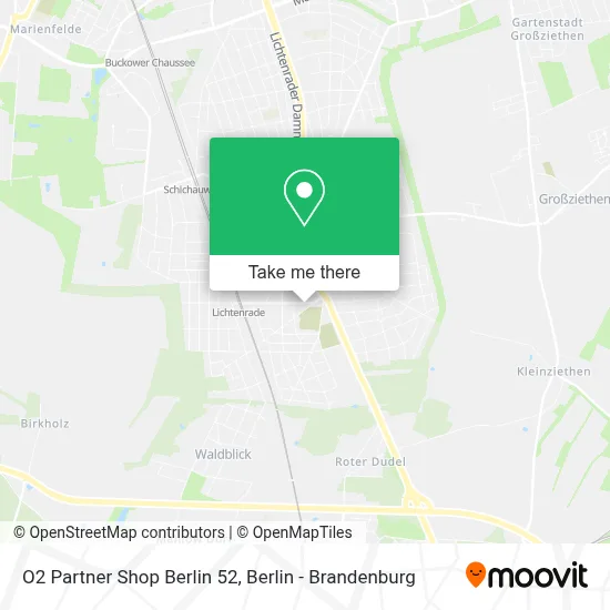 O2 Partner Shop Berlin 52 map