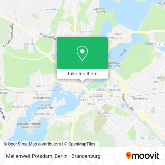 Meilenweit Potsdam map