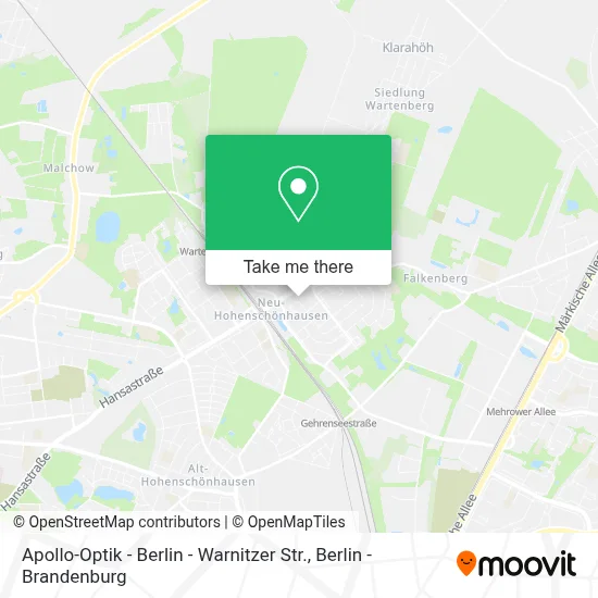 Apollo-Optik - Berlin - Warnitzer Str. map