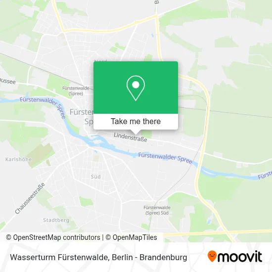 Wasserturm Fürstenwalde map
