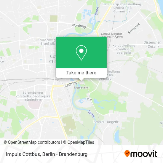Impuls Cottbus map