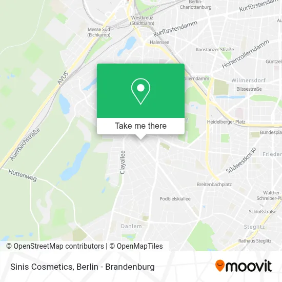 Sinis Cosmetics map