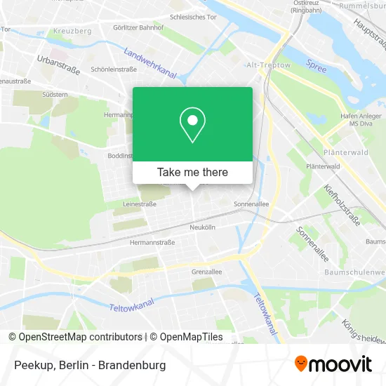 Peekup map