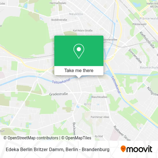 Edeka Berlin Britzer Damm map