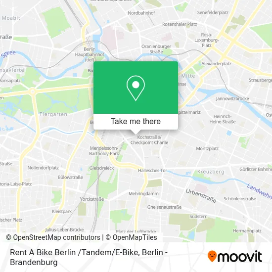 Rent A Bike Berlin /Tandem / E-Bike map