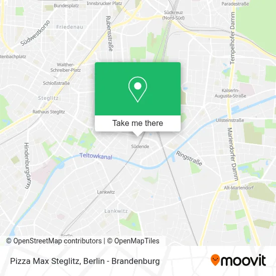 Pizza Max Steglitz map