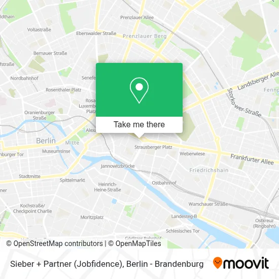 Sieber + Partner (Jobfidence) map