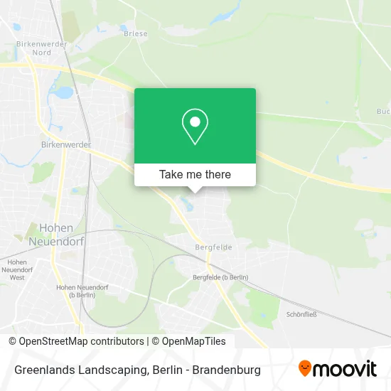 Greenlands Landscaping map