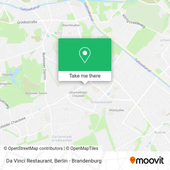 Restaurant Da Vinci map