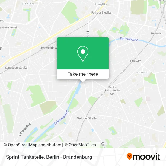 Sprint Tankstelle map
