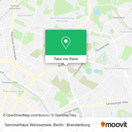 Seminarhaus Weissensee map
