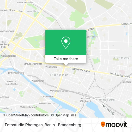 Fotostudio Photogen map