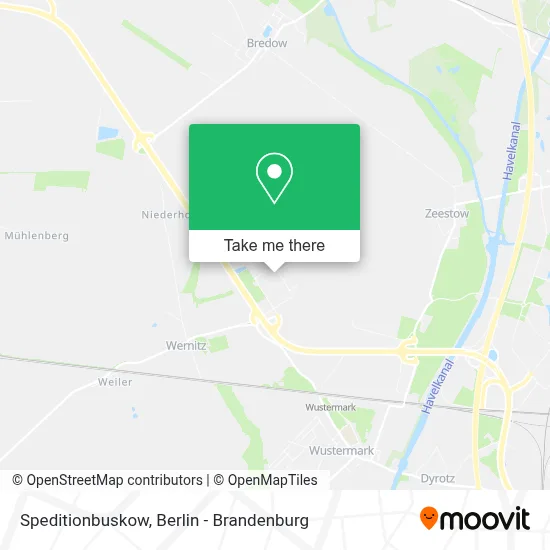 Speditionbuskow map