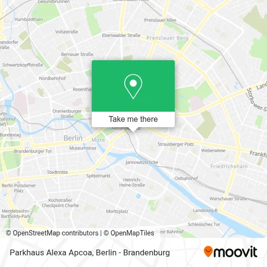 Parkhaus Alexa Apcoa map