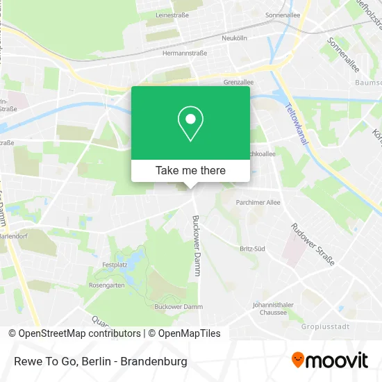 Rewe To Go map
