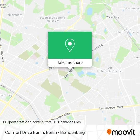Comfort Drive Berlin map