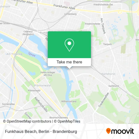 Funkhaus Beach map