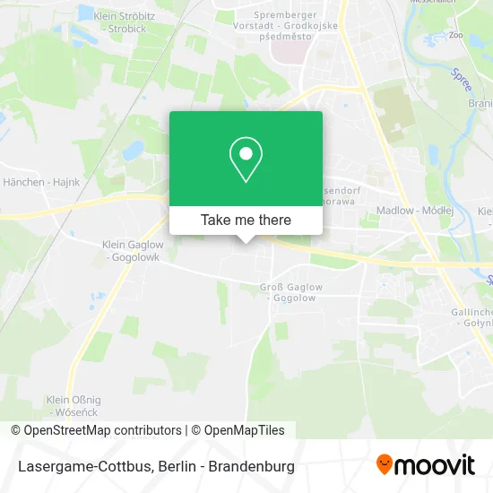 Lasergame-Cottbus map