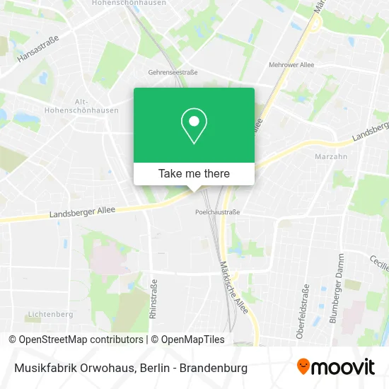 Musikfabrik Orwohaus map