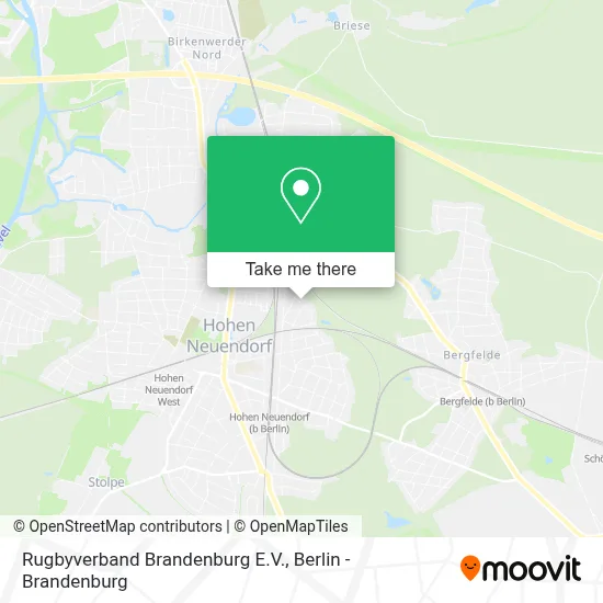 Rugbyverband Brandenburg E.V. map