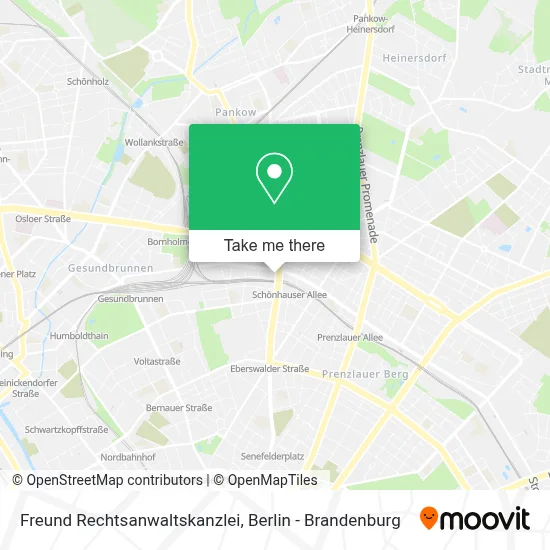 Freund Rechtsanwaltskanzlei map