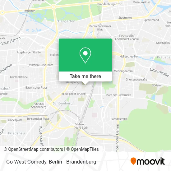 Go West Comedy map