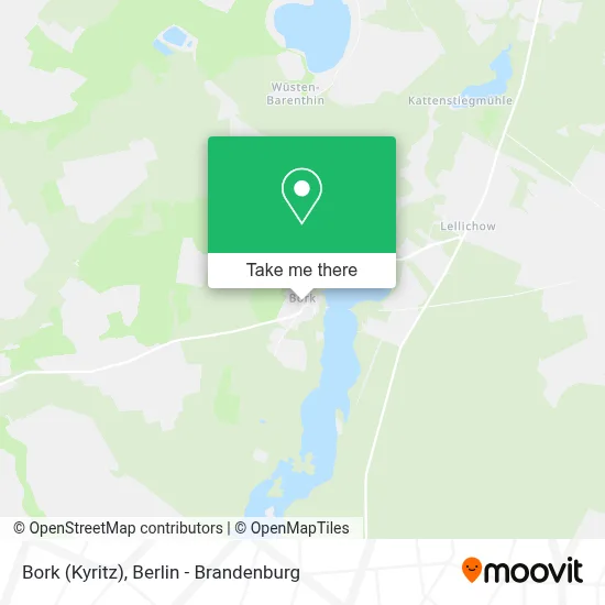 Bork (Kyritz) map