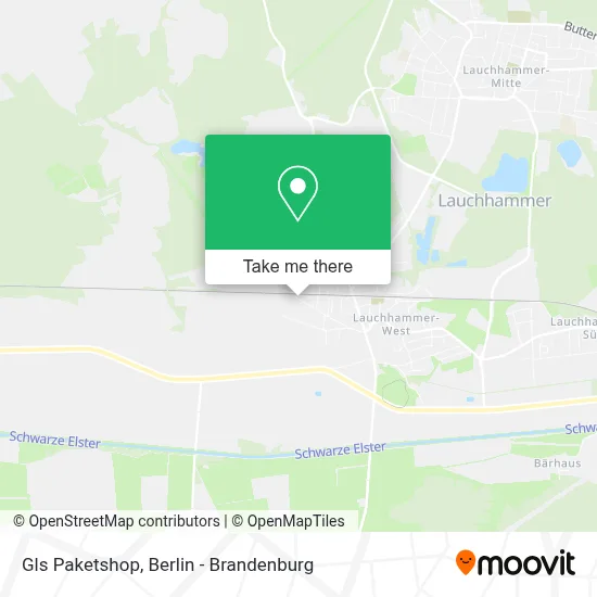 Gls Paketshop map