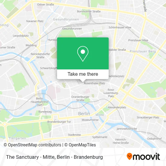 The Sanctuary - Mitte map