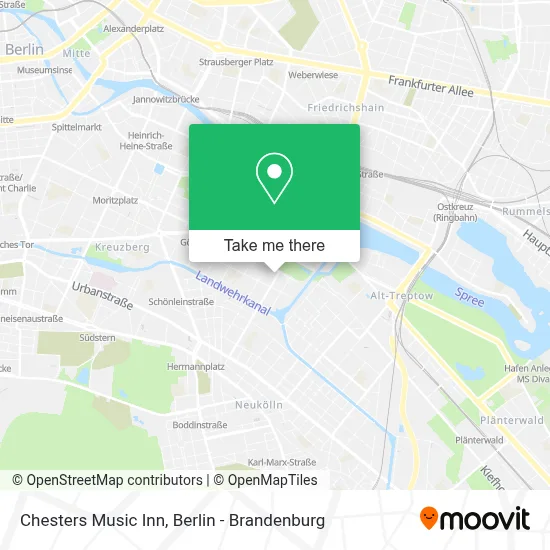 Chesters Music Inn map