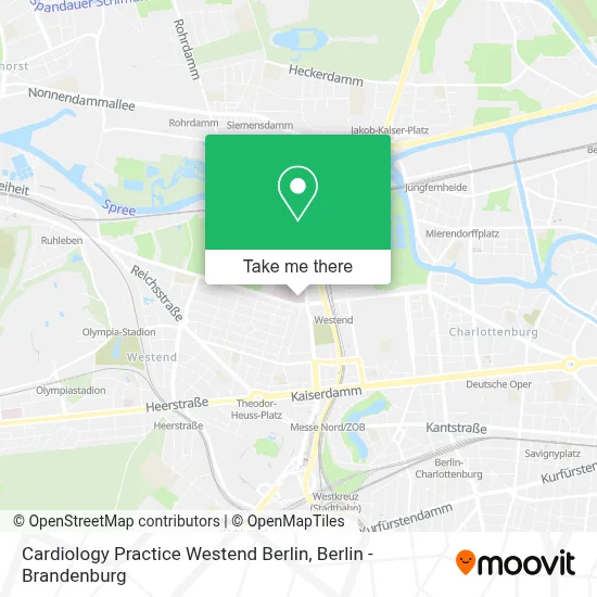 Cardiology Practice Westend Berlin map
