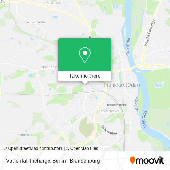 Vattenfall Incharge map
