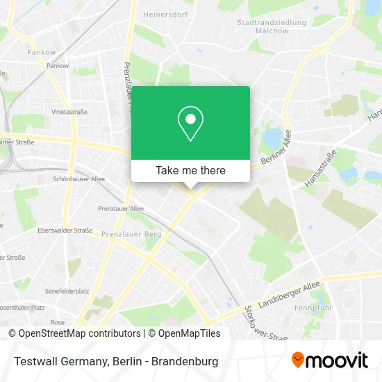 Testwall Germany map