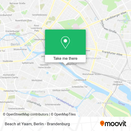 Beach at Yaam map