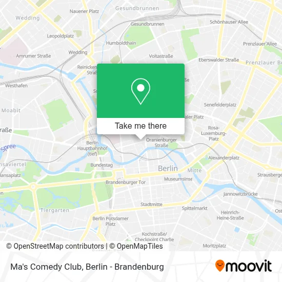 Ma's Comedy Club map