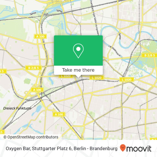 Карта Oxygen Bar, Stuttgarter Platz 6