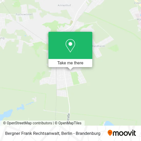 Bergner Frank Rechtsanwalt map