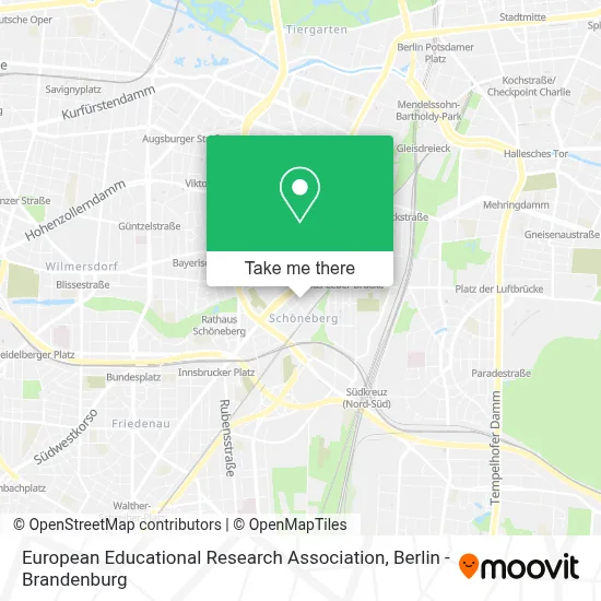 European Educational Research Association map
