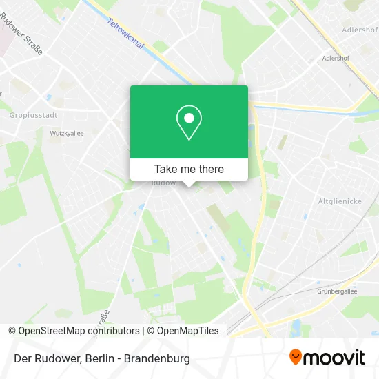 Der Rudower map