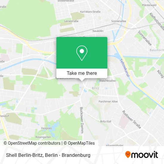 Shell Berlin-Britz map