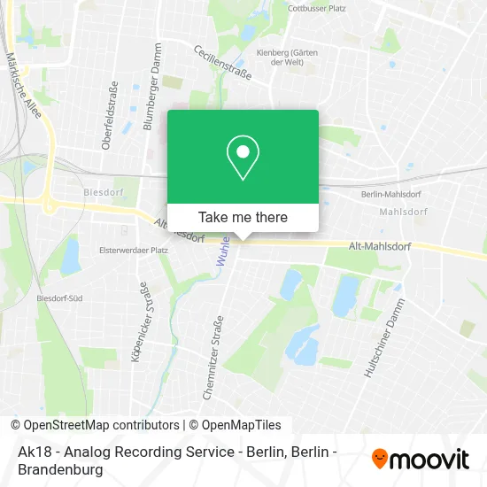 Ak18 - Analog Recording Service - Berlin map